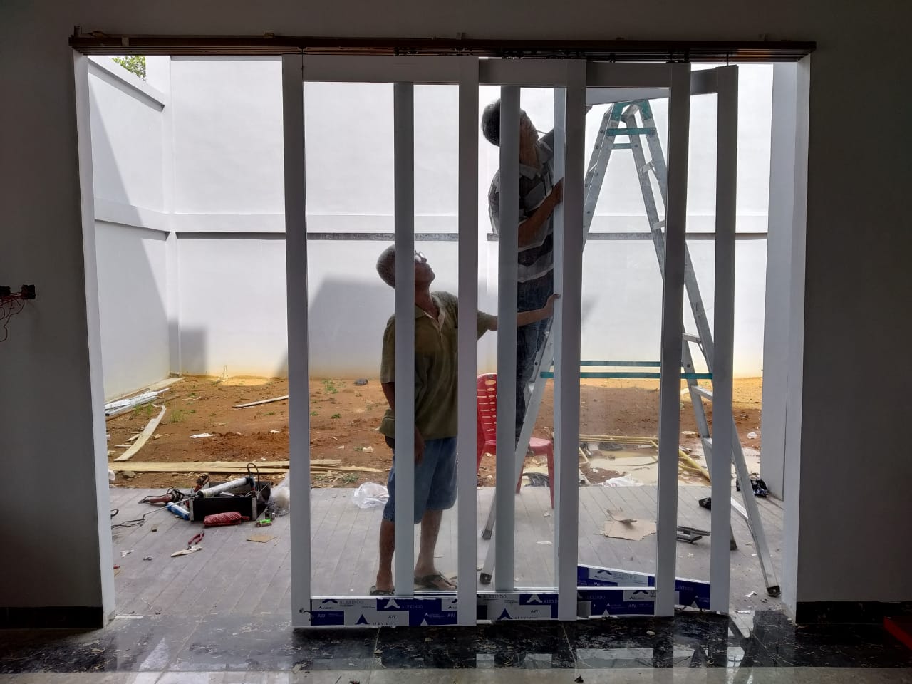 Kardi Pasar Swadaya Pintu Sliding Aluminium - Dokumentasi Proyek